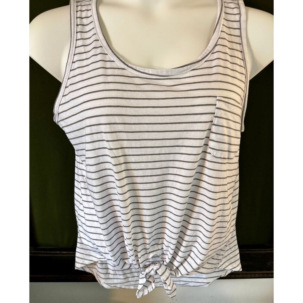 Rebellious one striped tank large nwt